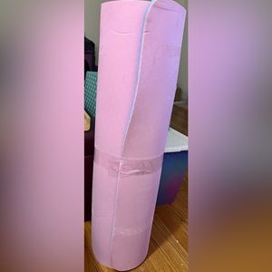 Hatha Yoga Extra Thick TPE Yoga Mat - 72"x 32" Thickness 1/2 Inch Pink/Blue